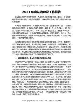 2021年度法治建设工作报告.docx