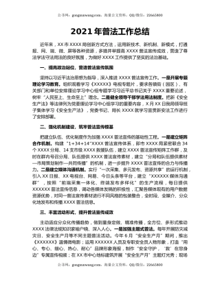 2021年普法工作总结.docx