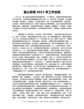 县公安局2021年工作总结（2）.docx