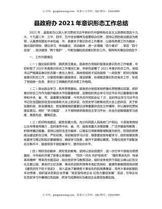 县政府办2021年意识形态工作总结.docx