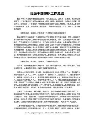 县级干部履职工作总结.docx