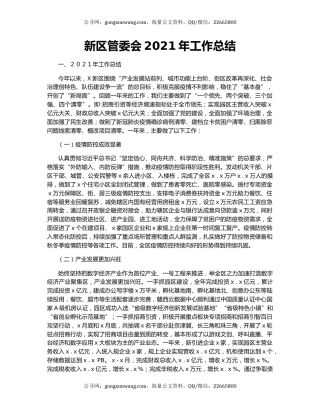 新区管委会2021年工作总结.docx