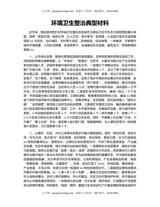 环境卫生整治典型材料.docx