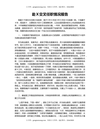 赴Ｘ交叉任职情况报告.docx