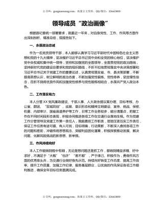 领导成员“政治画像”.docx