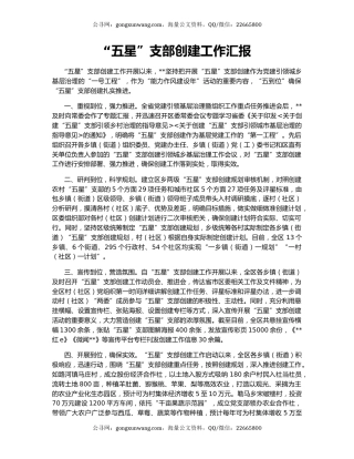 “五星”支部创建工作汇报（2）
