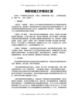 两新党建工作情况汇报（2）