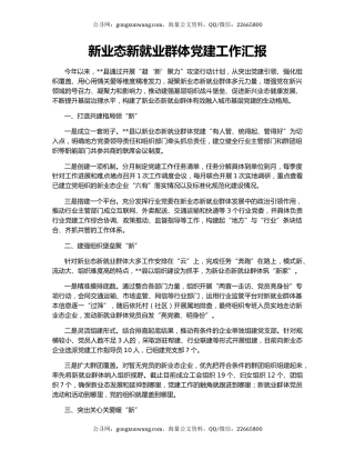 新业态新就业群体党建工作汇报（6）