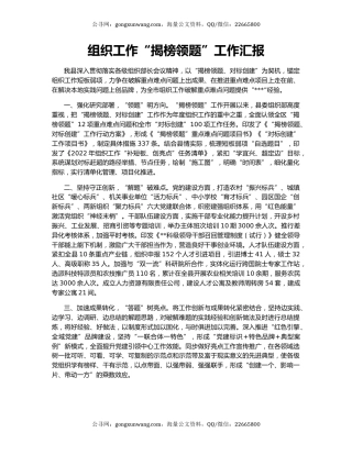 组织工作“揭榜领题”工作汇报（2）