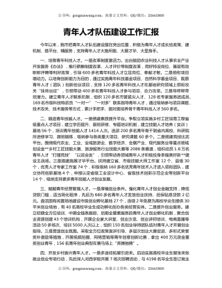 青年人才队伍建设工作汇报（2）