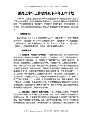 某局上半年工作总结及下半年工作计划（2）