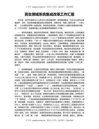 民生领域系统集成改革工作汇报