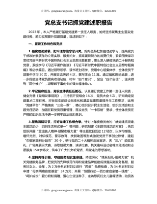 党总支书记抓党建述职报告