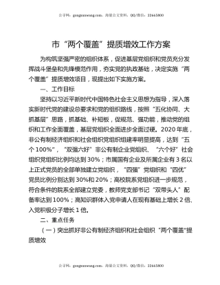 市“两个覆盖”提质增效工作方案