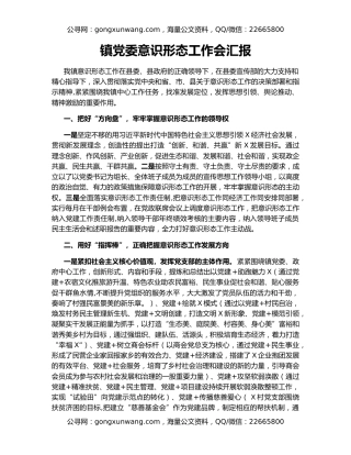 镇党委意识形态工作会汇报