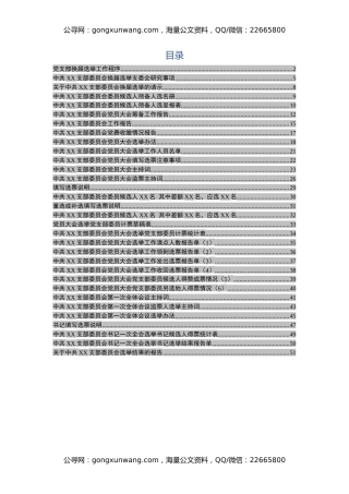 党支部换届材料参考模板（32项）