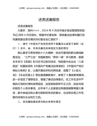 述责述廉报告（5）