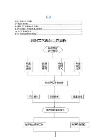 大型文艺晚会全套资料