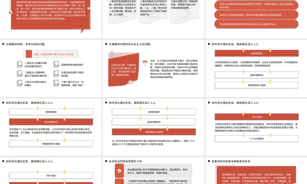 “七一”党课PPT：深入学习党的建设的重要思想，以高质量党建引领保障高质量发展