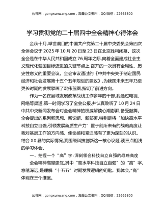 学习贯彻党的二十届四中全会精神心得体会_1