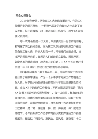 两会心得体会