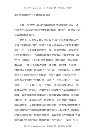 学习贯彻党的二十大精神心得体会（盛会） (4)