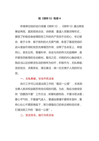 观《榜样5》有感4