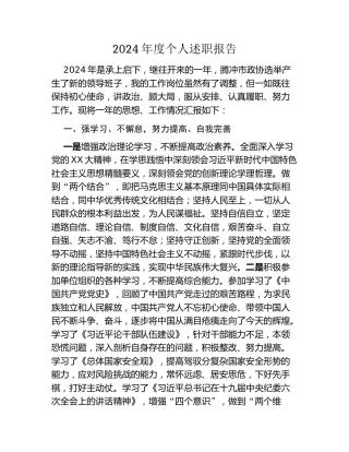 2024年度个人述职报告 (6)