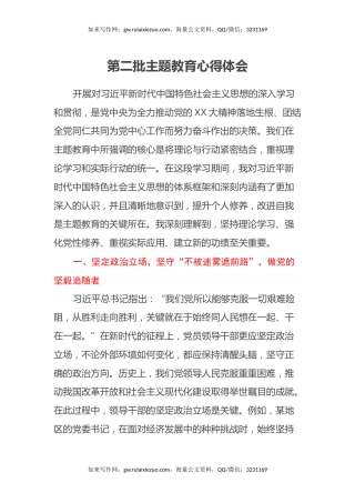 第二批主题教育心得体会 (25)