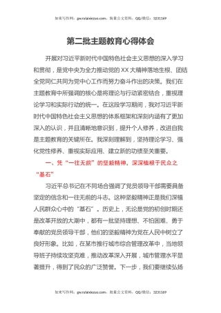 第二批主题教育心得体会（20）