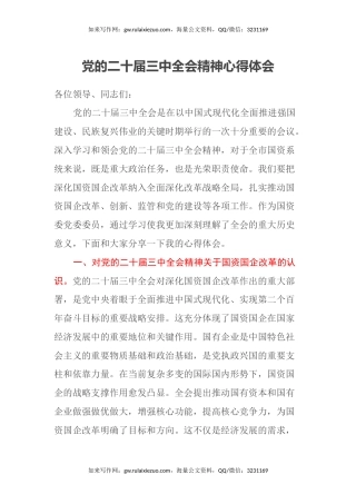党的二十届三中全会精神心得体会 (6)