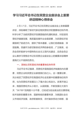 学习习近平总书记在民营企业座谈会上重要讲话精神心得体会：奋楫扬帆风正劲、勇立潮头逐浪高