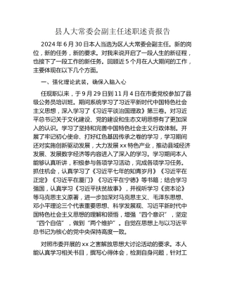 县人大常委会副主任述职述责报告 (3)