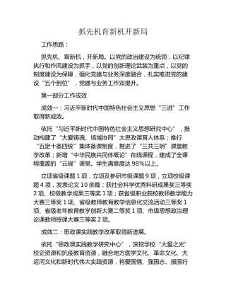 高校马克思主义学院党总支2024年度党建工作述职报告