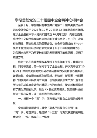 学习贯彻党的二十届四中全会精神心得体会_1