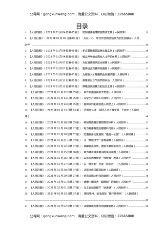 2021年人民时评汇编235篇