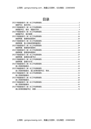 2023年度县级河（湖）长工作述职报告汇编15篇