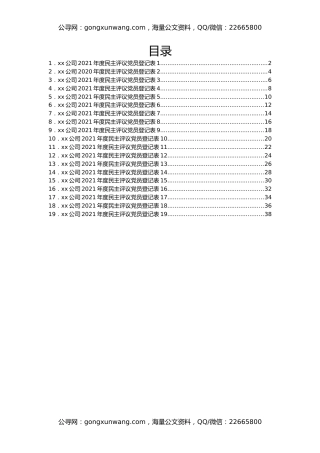 XX党支部部2021年度民主评议党员测评表汇编19篇