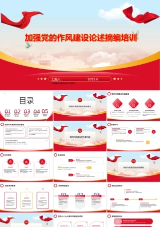 ppt：加强党的作风建设论述摘编培训