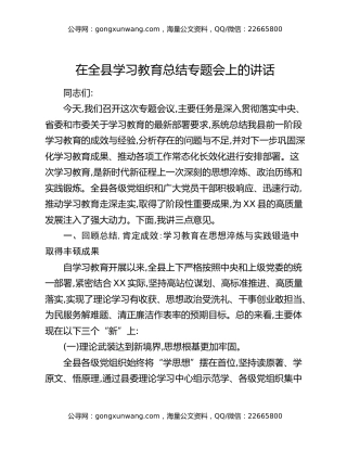 在全县八项规定精神学习教育总结专题会上的讲话（4）