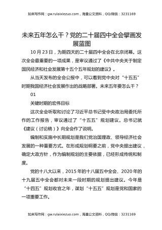 未来五年怎么干PPT党的二十届四中全会擘画发展蓝图课件
