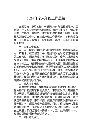 2024年个人年终工作总结-2