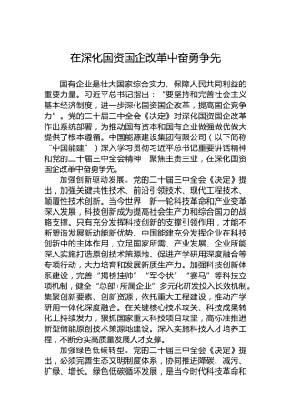 在深化国资国企改革中奋勇争先