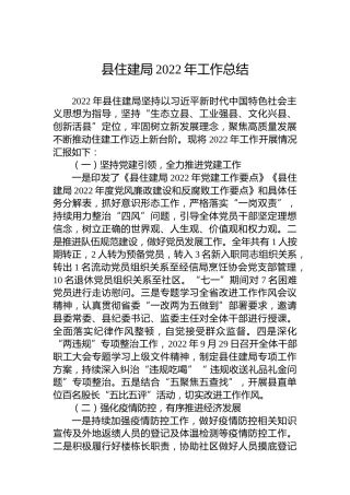 县住建局2022年工作总结(20221102)