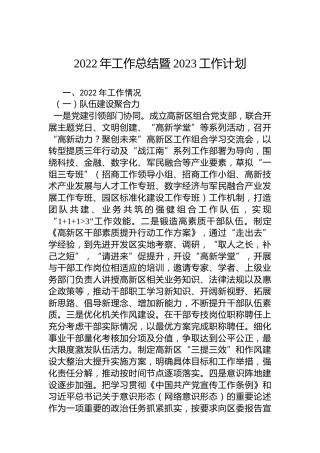 2022年工作总结暨2023工作计划 (2)