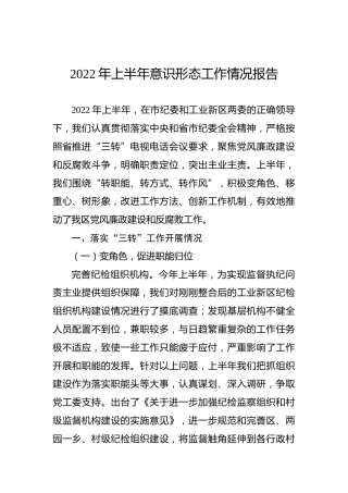 2022年上半年意识形态工作情况报告(1)