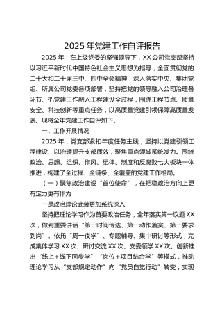 2025年党建工作总结自评报告6400字