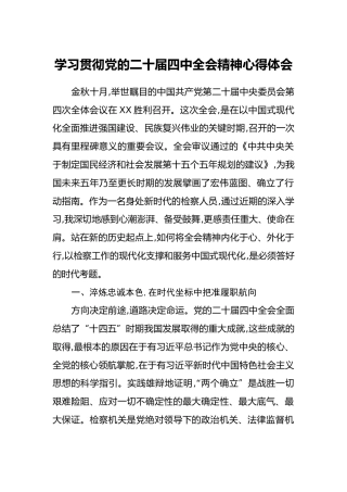 学习贯彻党的二十届四中全会精神心得体会（4）