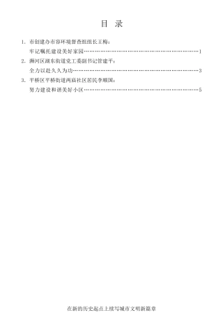 经验交流系列第410期（3篇）信阳市创建全国文明城市总结表彰大会上的发言材料汇编