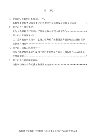 经验交流系列第551期（5篇）南宁市学习贯彻习近平总书记“七一”重要讲话和视察广西时的重要讲话精神专题学习班总结会发言材料汇编